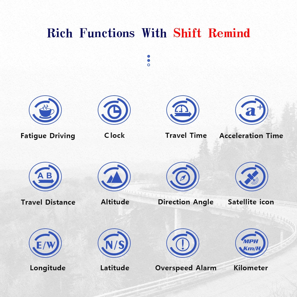 V41 GPS HUD Head Up Display Car Speed Windshield