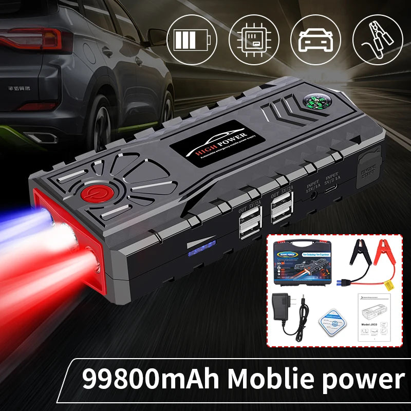 99900mAh Car Jump Starter Power Bank