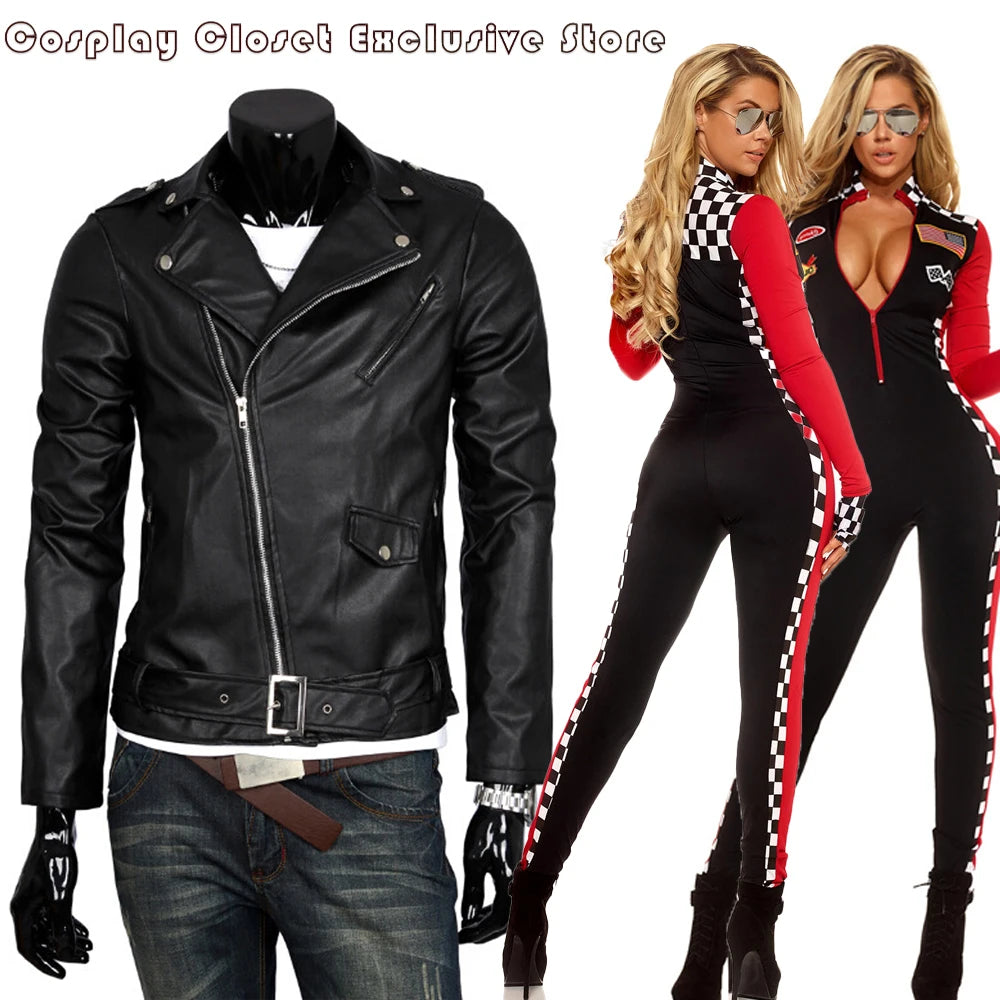 PU Leather Motorcycle Cosplay Coat