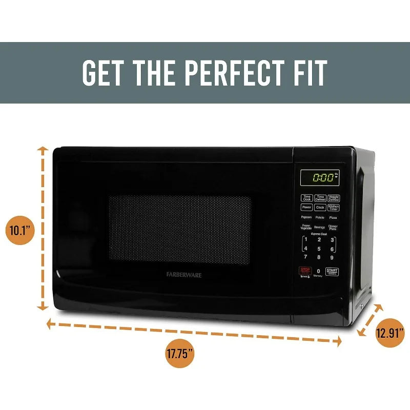 700 Watts, 0.7 cu ft - Microwave Oven