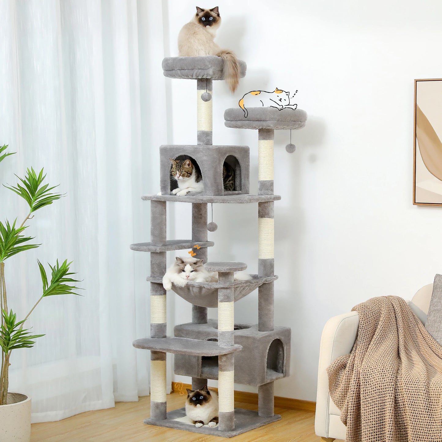 Large Cat Tree and Tower  Toys