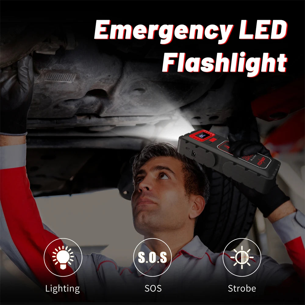 2500A Portable Car Jump Starter 12V Power Bank