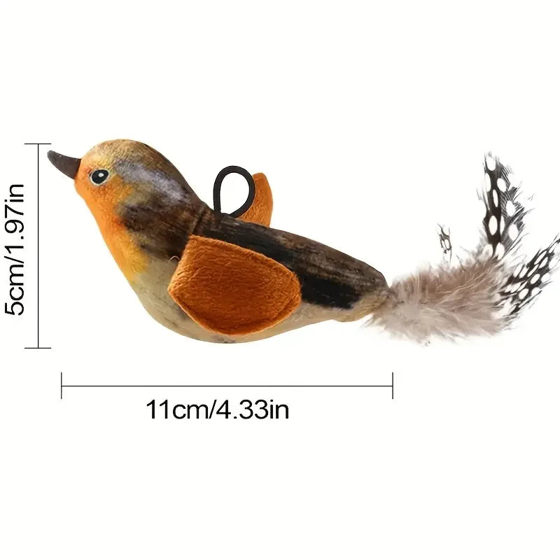 Interactive Touch-Activated Flapping Bird Cat Toy