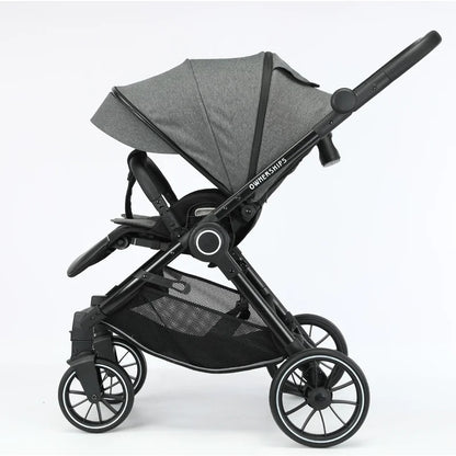 Four Wheels Cart Sit or Lie Down Lightweight Baby Stroller