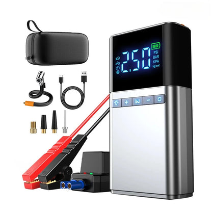 Car Jump Starter with Air Pump 4 in 1 Power Bank