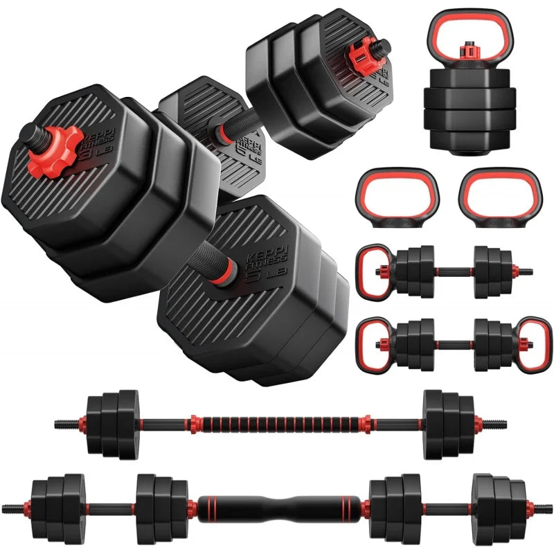 Adjustable dumbbell set