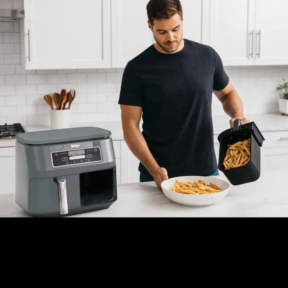 4 in1 8-Quart. 2 Basket Air Fryer