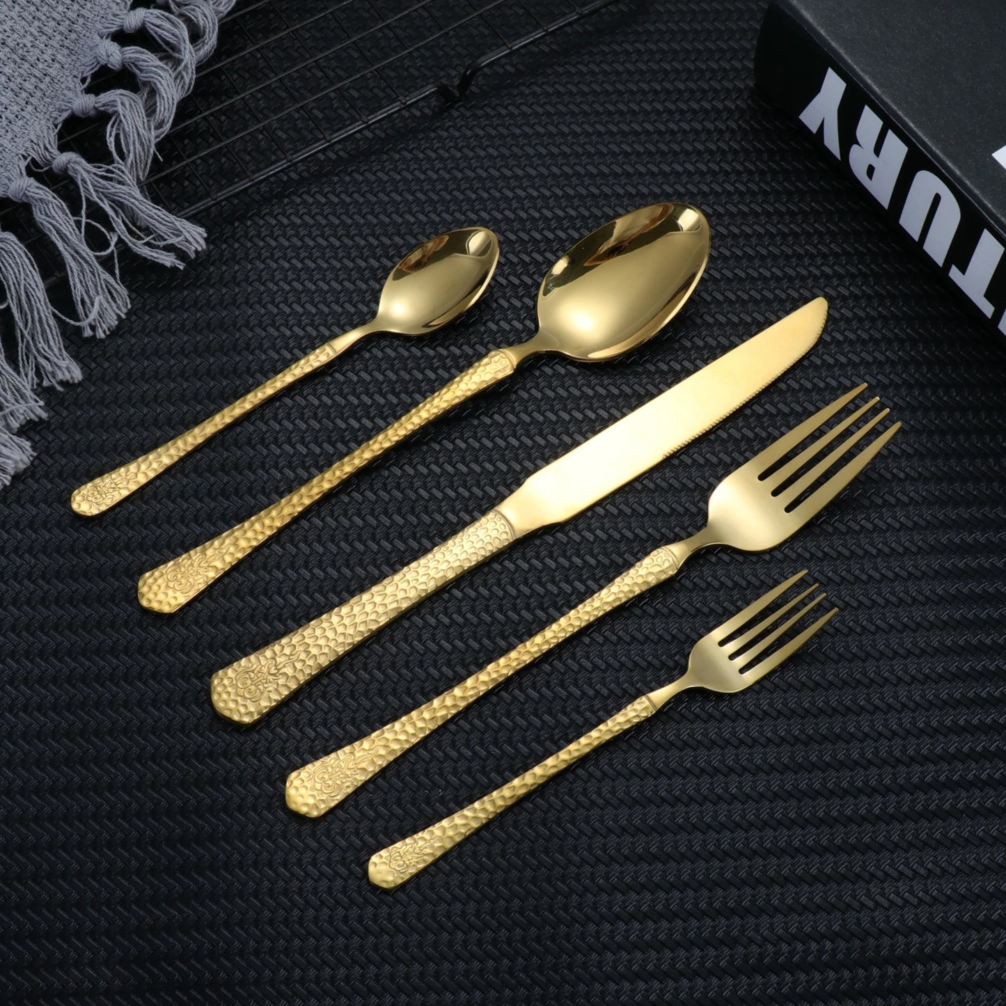 5/25 Western style stainless steel tableware silverware set