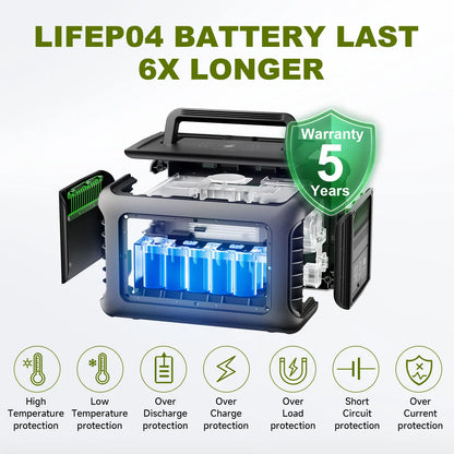 R600 Powerstation Lifepo4 Battery