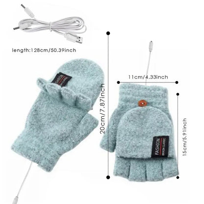 Heated USB Winter Gloves