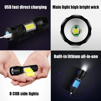 Mini Torch LED Rechargeable Flashlight