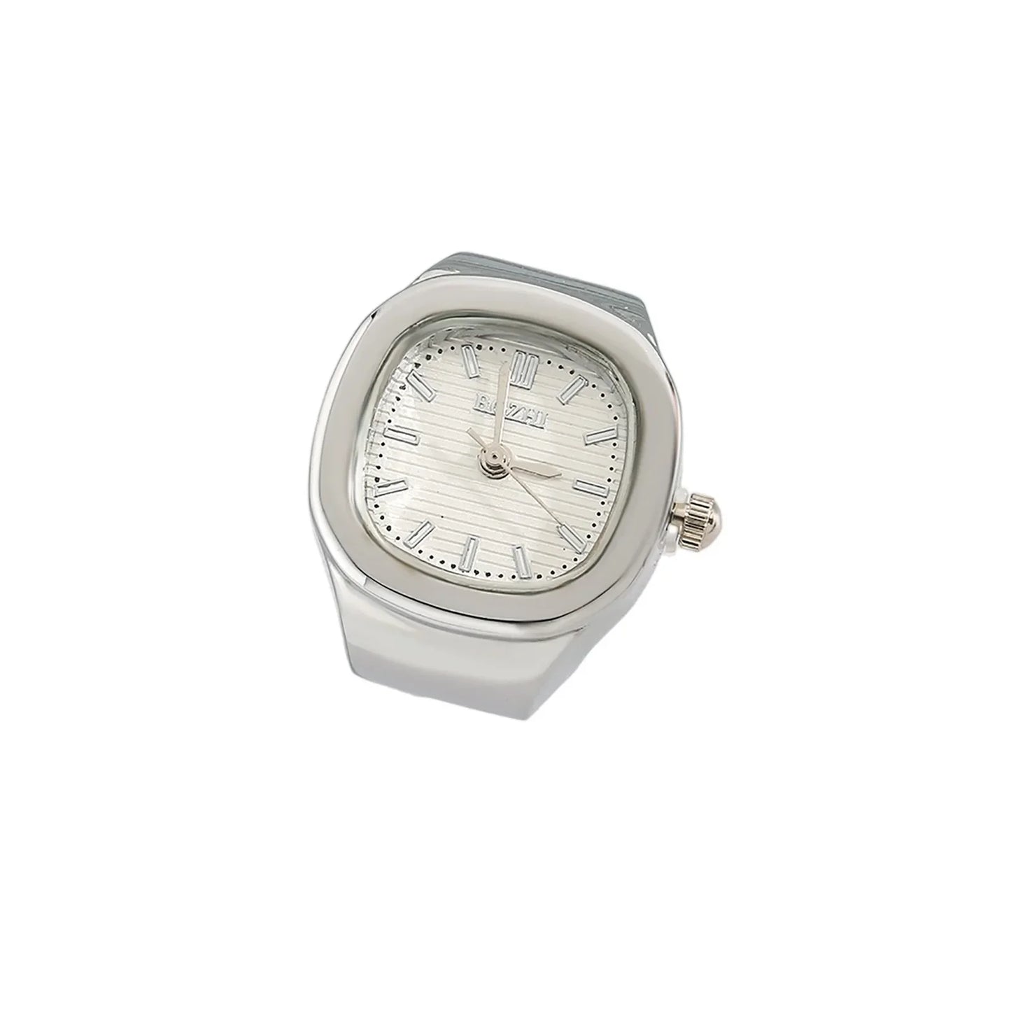 Creative finger ring watch mini quartz watch adjustable time watch ring simple stylish punk watch ring personalized mini clock