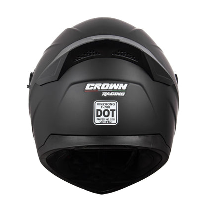 Full Face Motorcycle Helmet - Dual Lens DOT Certified All-Season Helmet