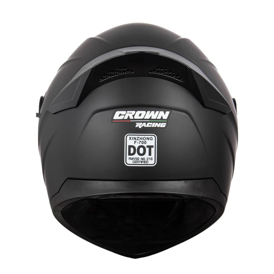 Full Face Motorcycle Helmet - Dual Lens DOT Certified All-Season Helmet
