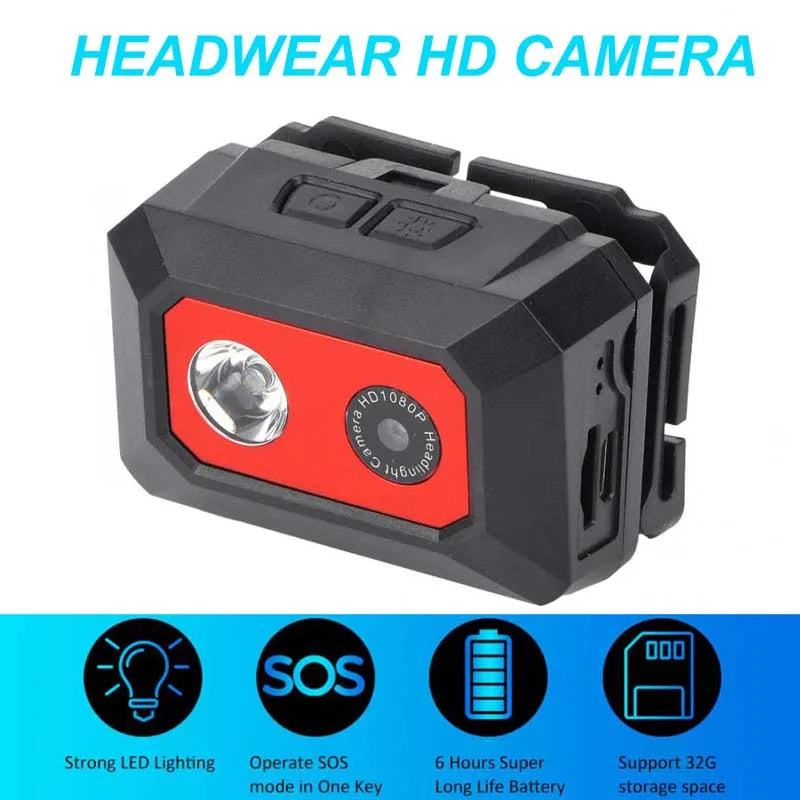 HD 1080P Outdoor Sport Head-mounted Camera