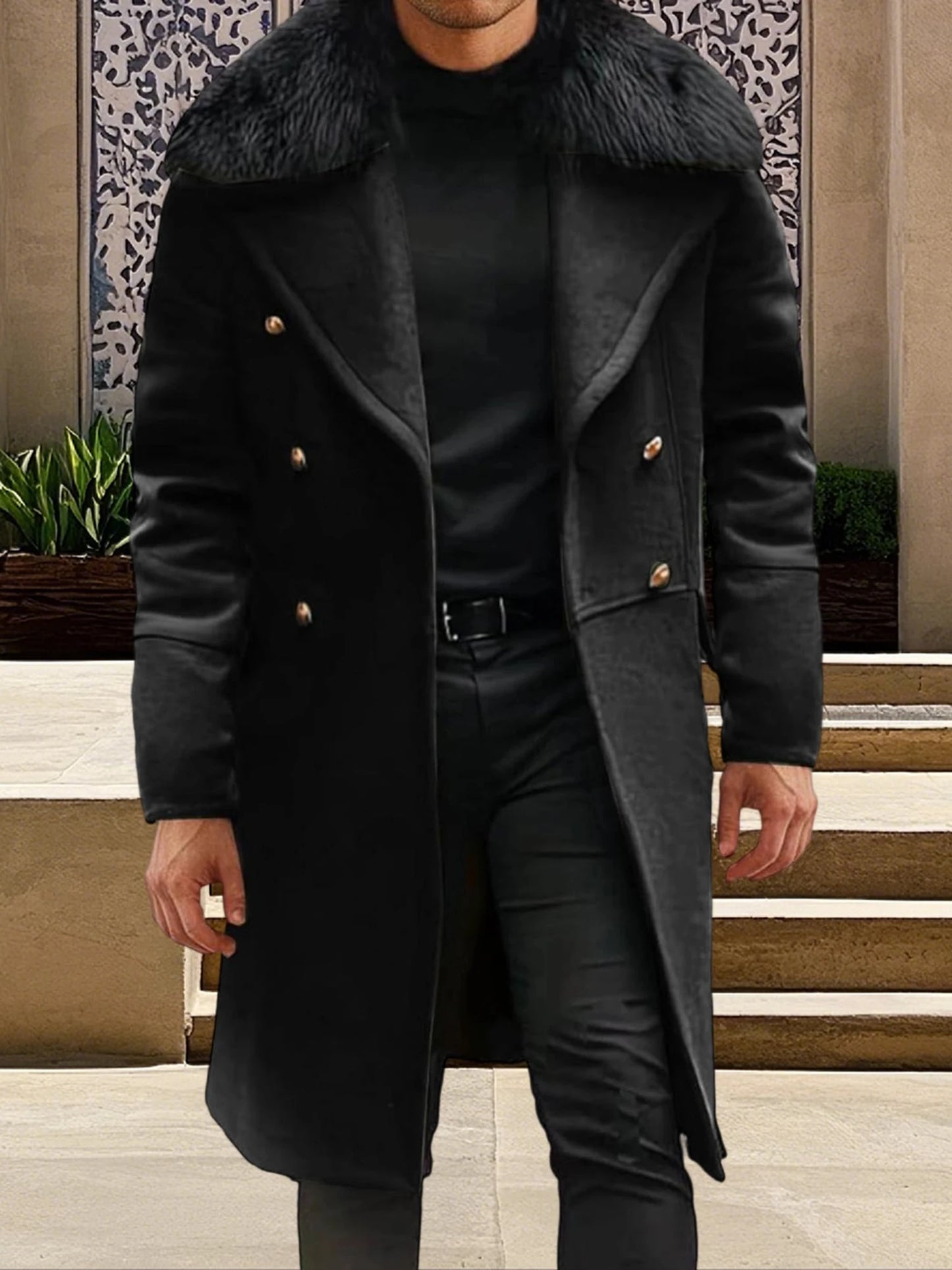 Men s Classic Double Breasted Trench Coat