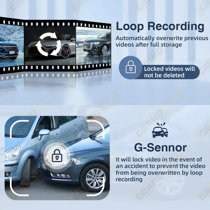 11.3 inch Car DVR 4K Camera GPS Navigation