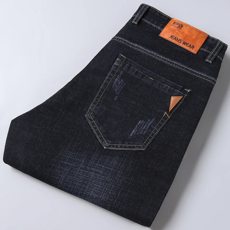 Men's Autumn Large  Business Casual Jeans