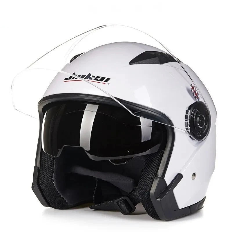 Motorcycle Helmet with Dual Lens