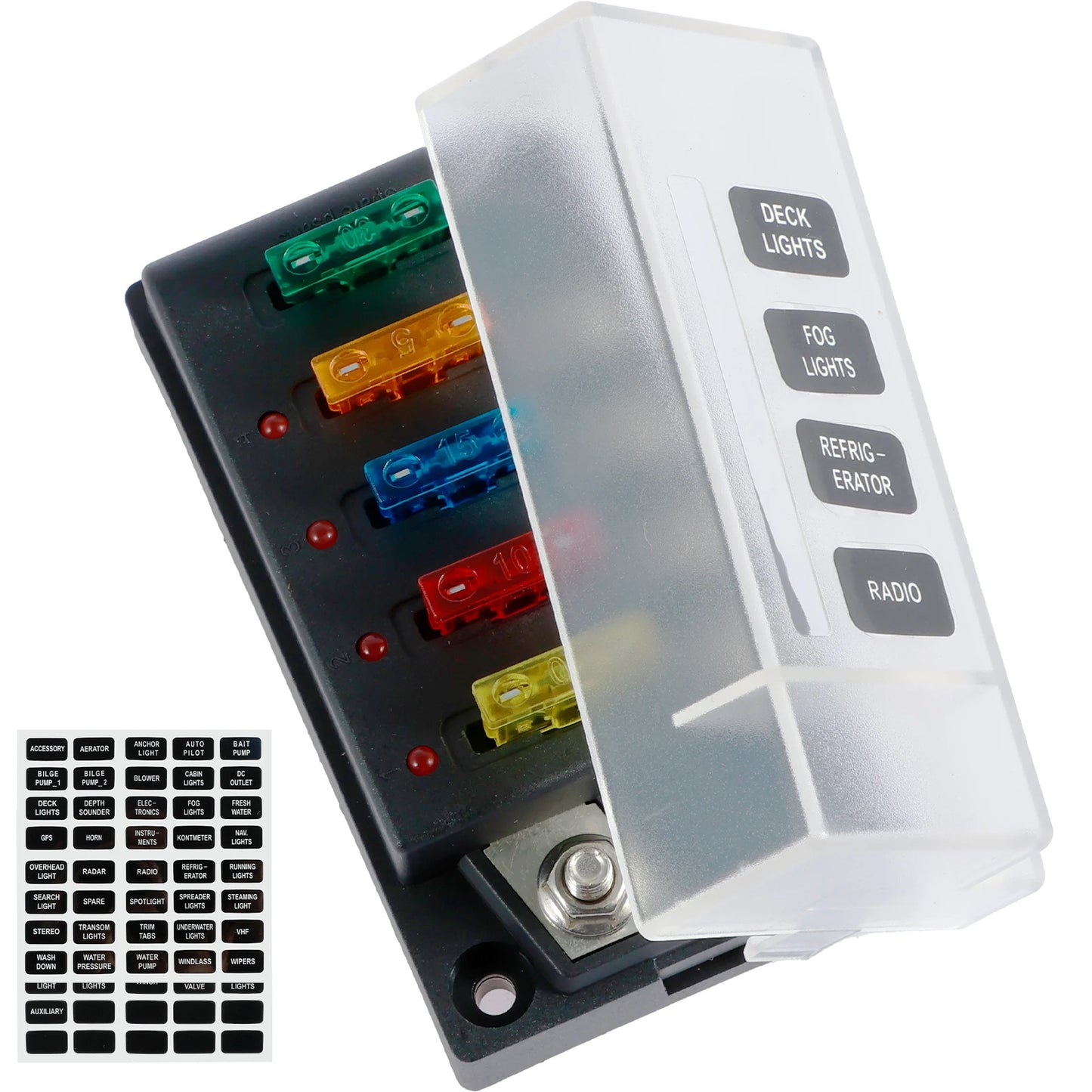 4/6-Way 12V Blade Fuse Box