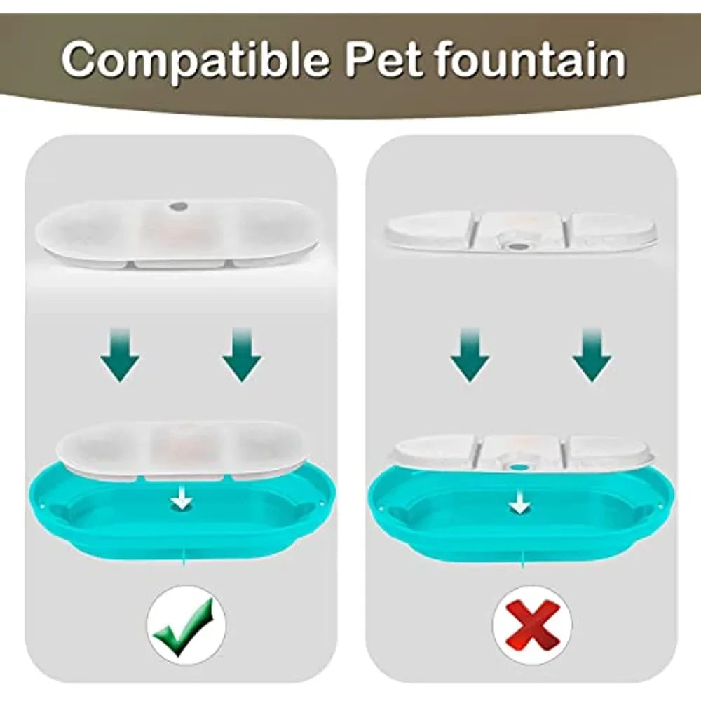 Cat Water Fountain Filters for 2.1L Pet Water Fountain