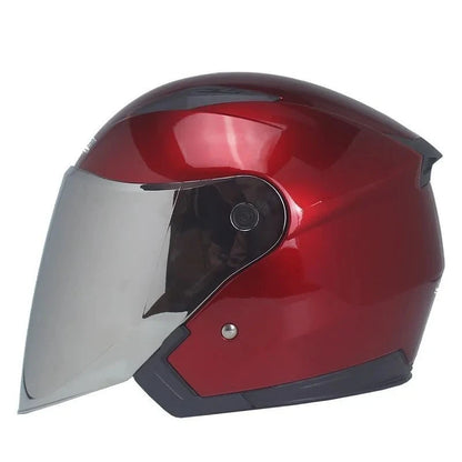 Motorcycle Helmet with Dual Lens