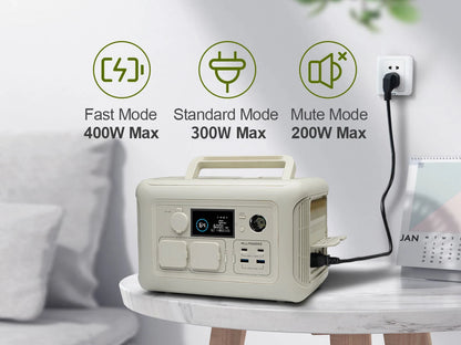 R600 Portable Power Station with Solar panel
