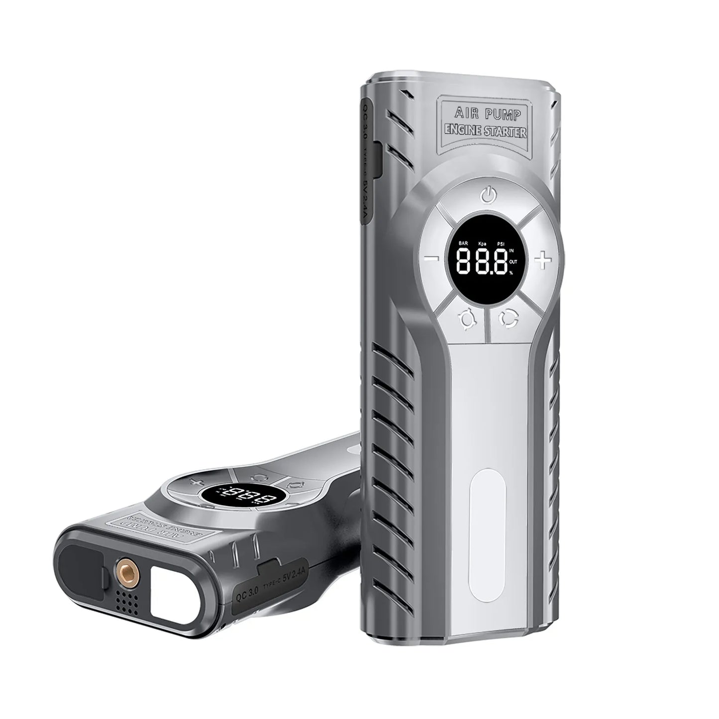 4 In 1 Car Jump Starter Power Bank With Air Compressor