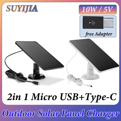 10W 5V Mini Solar Panel For Security Camera