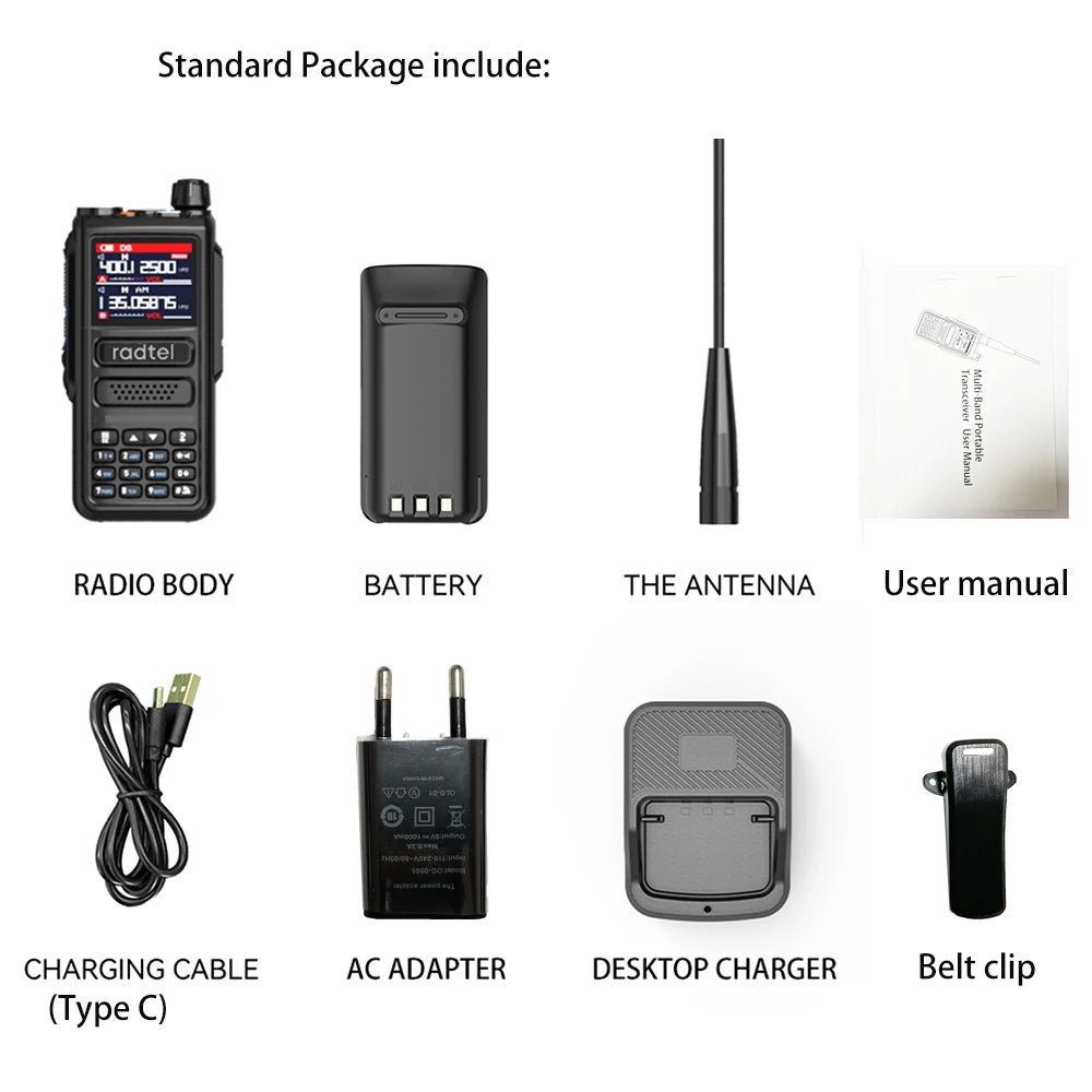 RT-470 6 Bands Amateur Ham Two Way Walkie Talkie