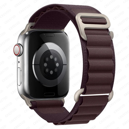 Straps for Apple watch Ultra 3 band 49mm 45mm 46mm 42mm 44mm 41 40mm Nylon Alpine bracelet correa iwatch Series 11 10 9 8 7 6 SE
