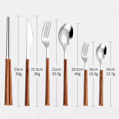 Tableware Set 304 Stainless Steel Korean Cutlery Set