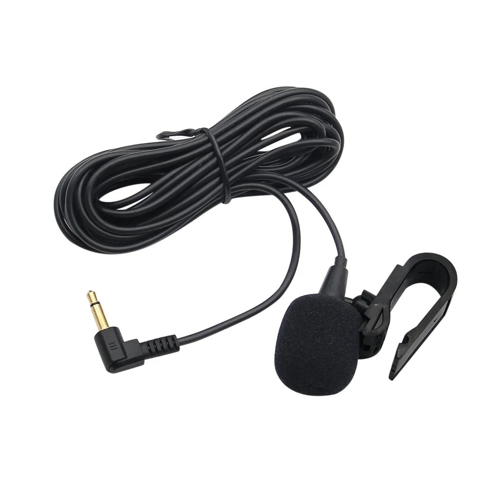 3.5mm Clip Jack Plug Car Audio Microphone