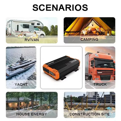 4000W Power DC 12V 24V 48V Inverter