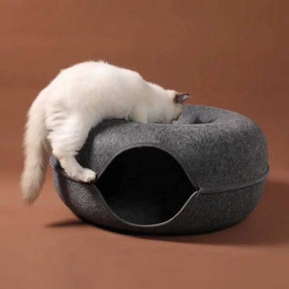 Donut Cat Bed Interactive Tunnel  Toys