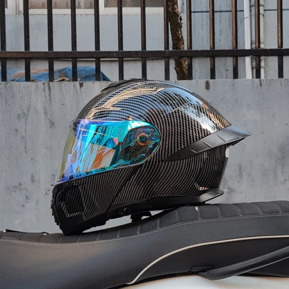 Flip-Up Full Face Motorcycle Helmet