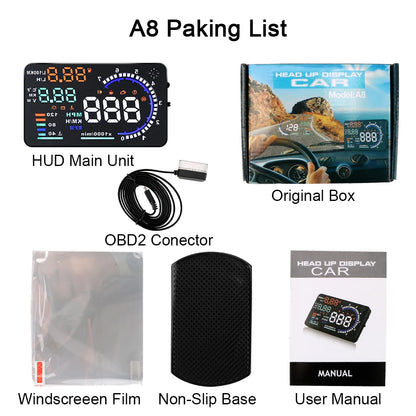 Car Alarm Speed Fuel Warning Windshield Projector