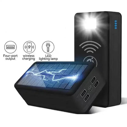 200000mAh Solar Charging Wireless Power Bank