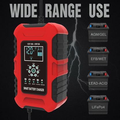 LiFePo4 24V 10A Full Automatic Battery Charger