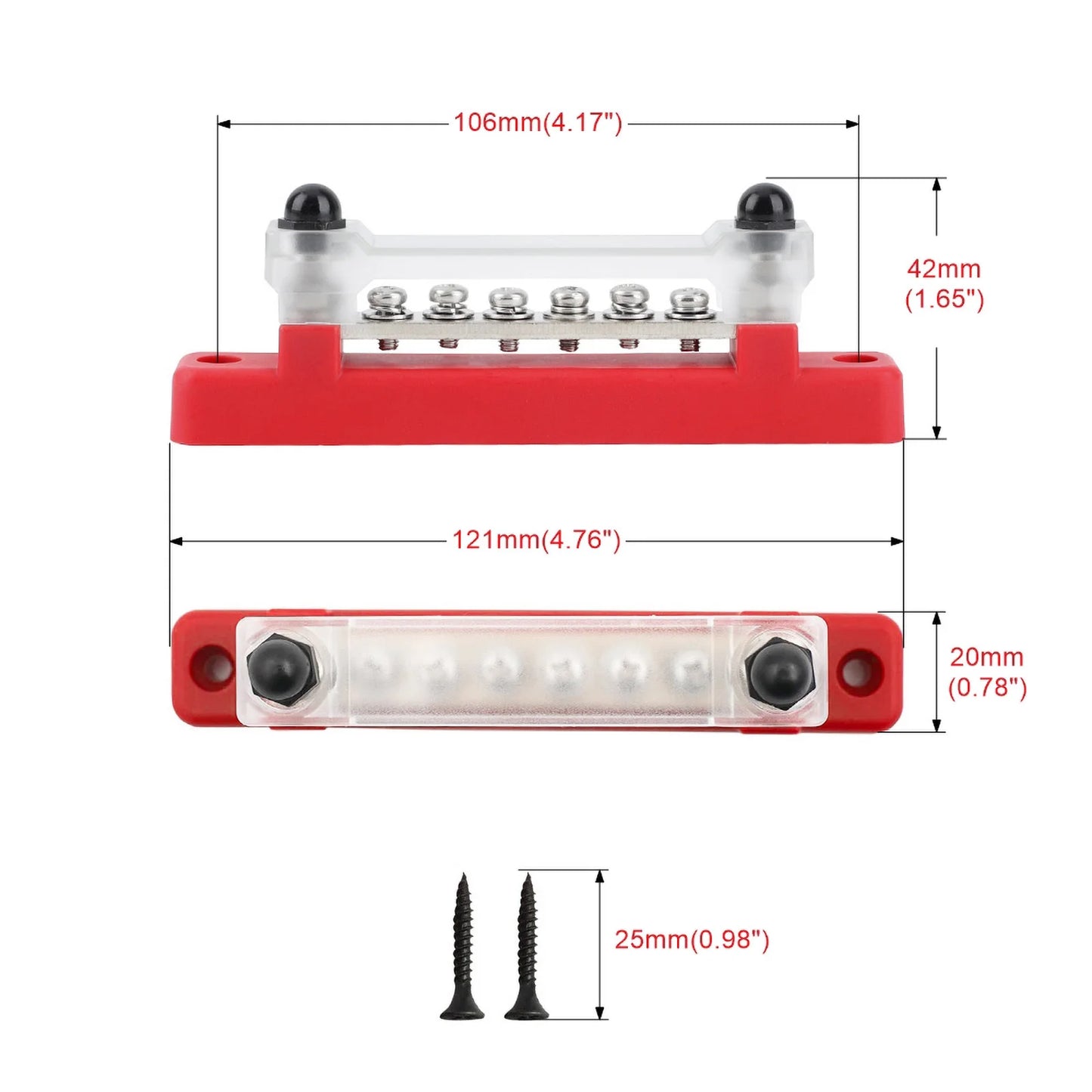 1/4 Inch 150A Power Distribution Block