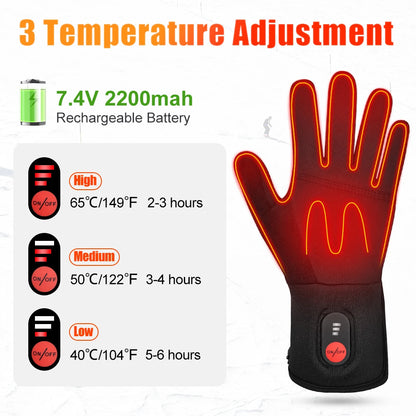 Heated Rechargeable Motorcycle Gloves