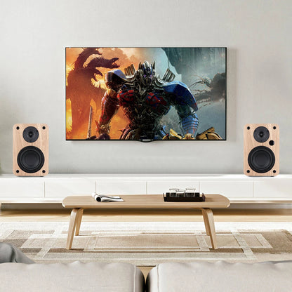 80W 2.0 HiFi Bookshelf Bluetooth Speaker