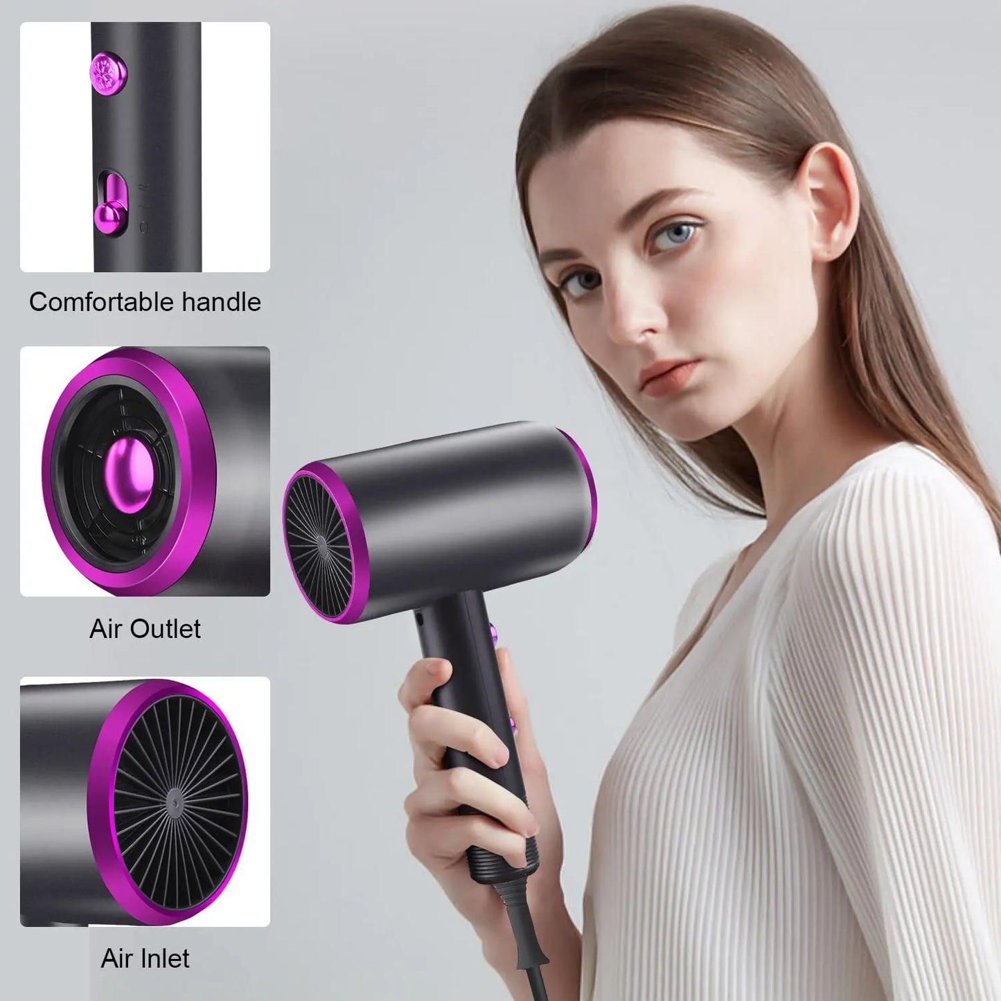 Ionic Hair Dryer with Diffuser