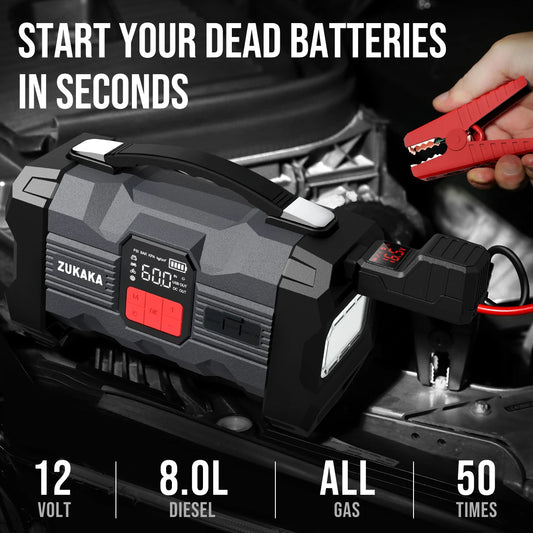 4000A Jump Starter with Air Compressor Power Bank