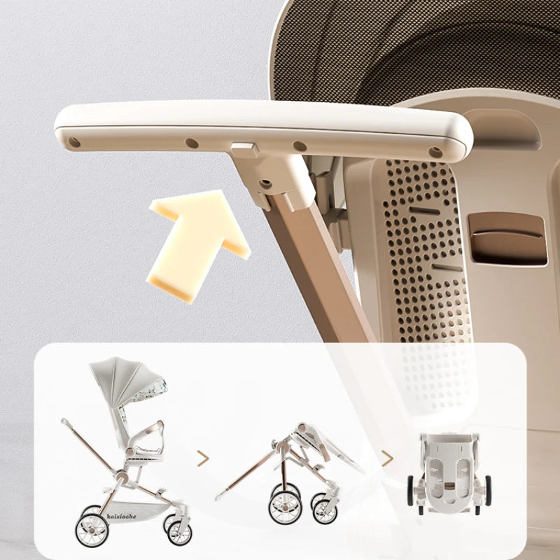 360 Degree Rotating Lightweight Baby Stroller