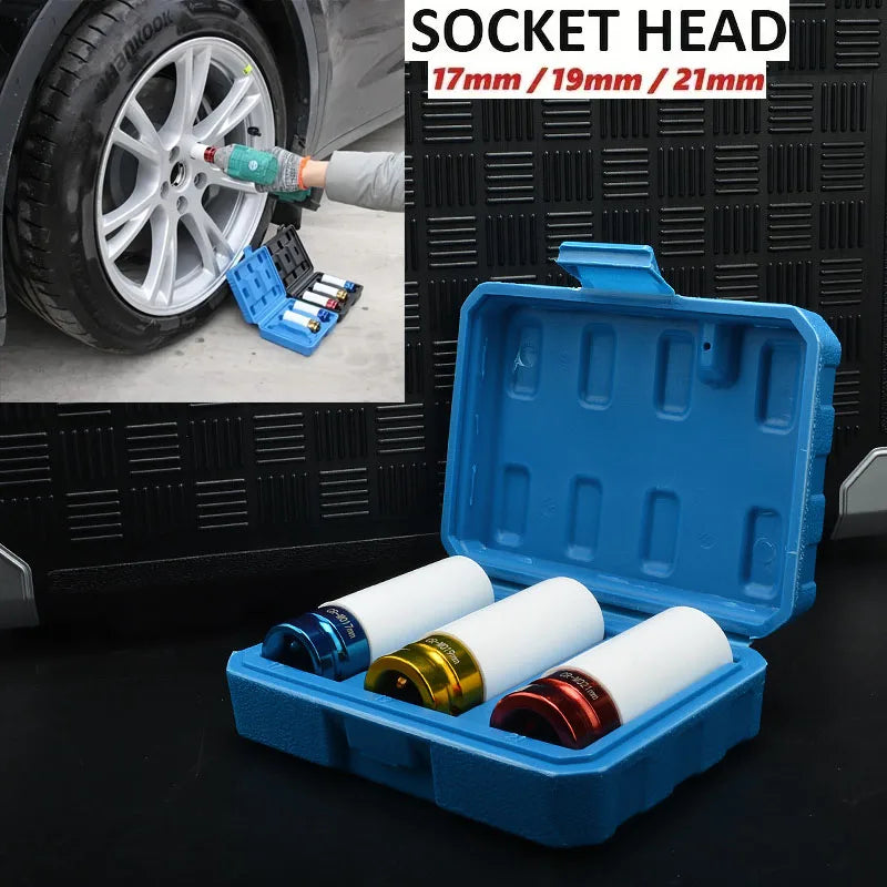 3pcs 1/2" Drive Socket Set