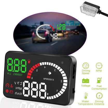 Car Alarm Speed Fuel Warning Windshield Projector