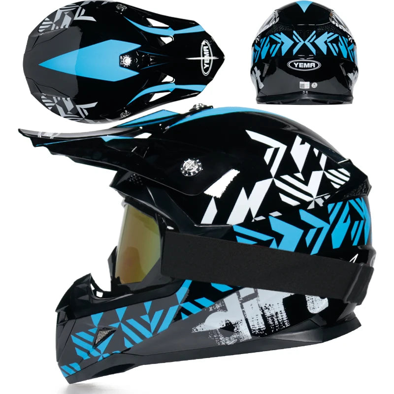 Off-Road Helmet for Motorcycle and Mountain Bike