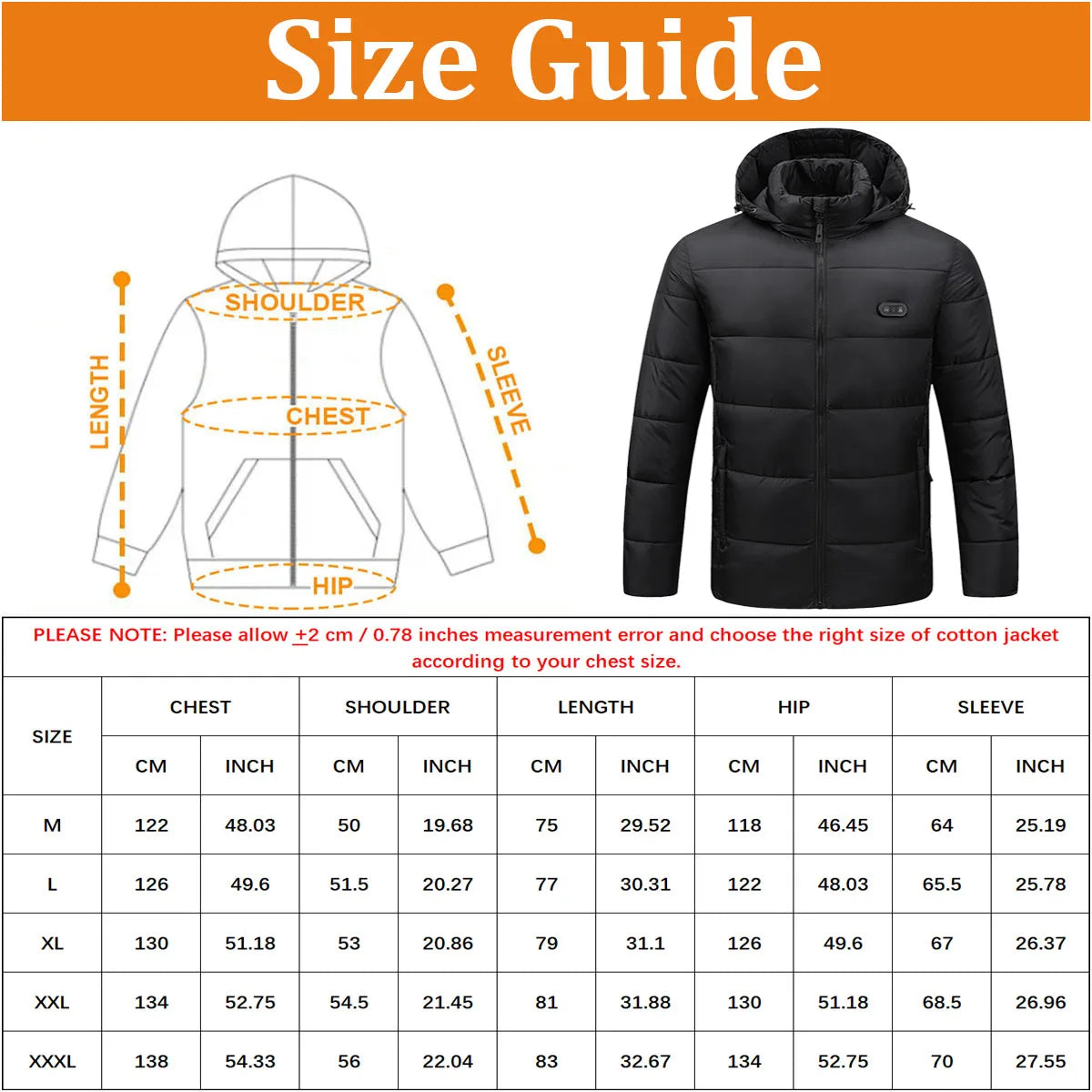 USB Electric Heated Jacket