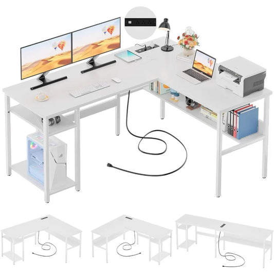 Home Office Reversible L Shaped Computer Desk